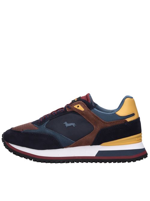 Sneakers in camoscio e tessuto HARMONT & BLAINE | EFM242.040.6430MARRONE-BLU-GIALLO